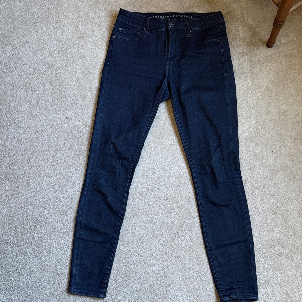 Articles Of Society Women's Dark Indigo Skinny Jeans